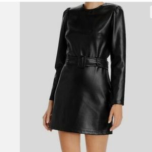 Lucy Paris faux leather dress